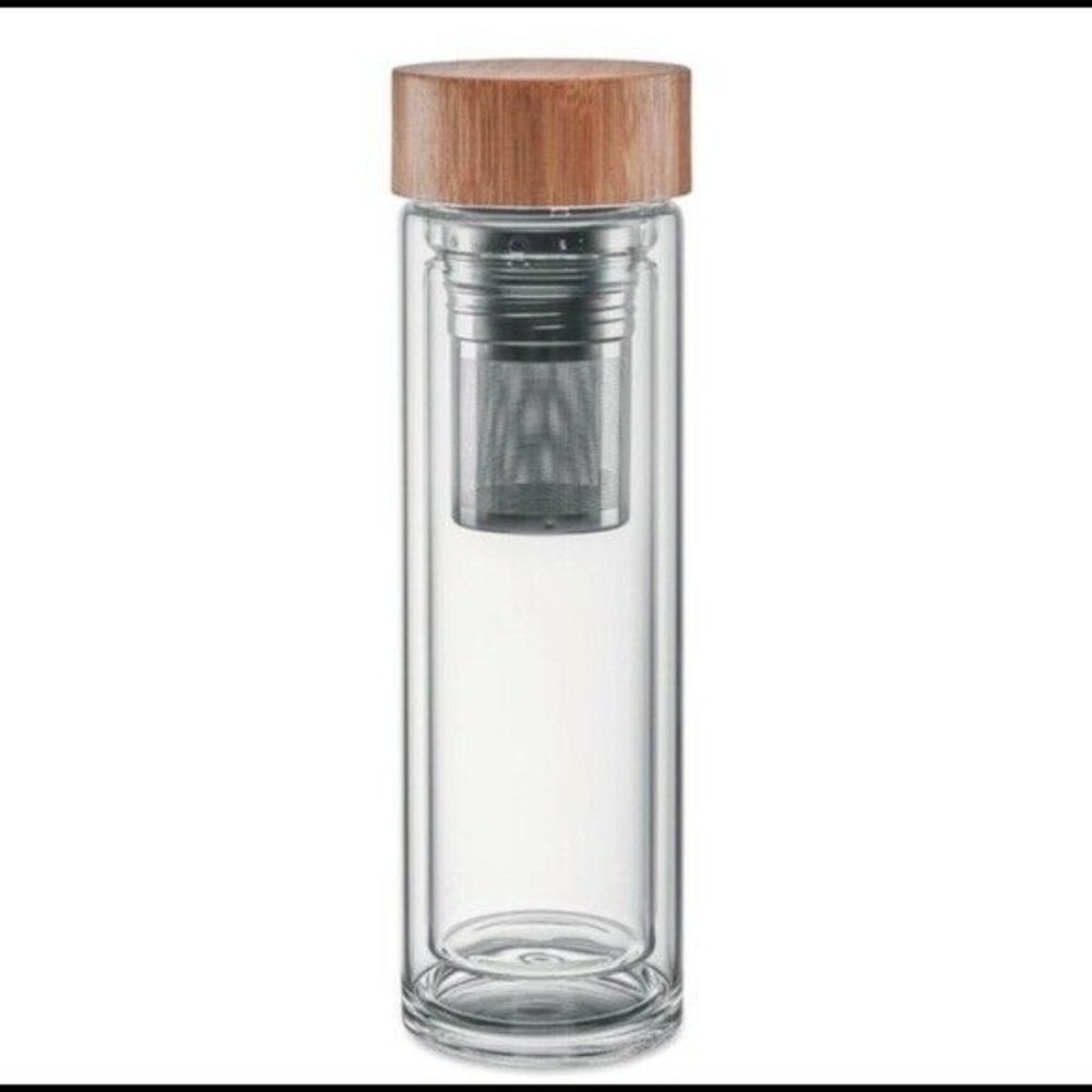 Tease Glass Water Tumbler Tea Coffee Infuser